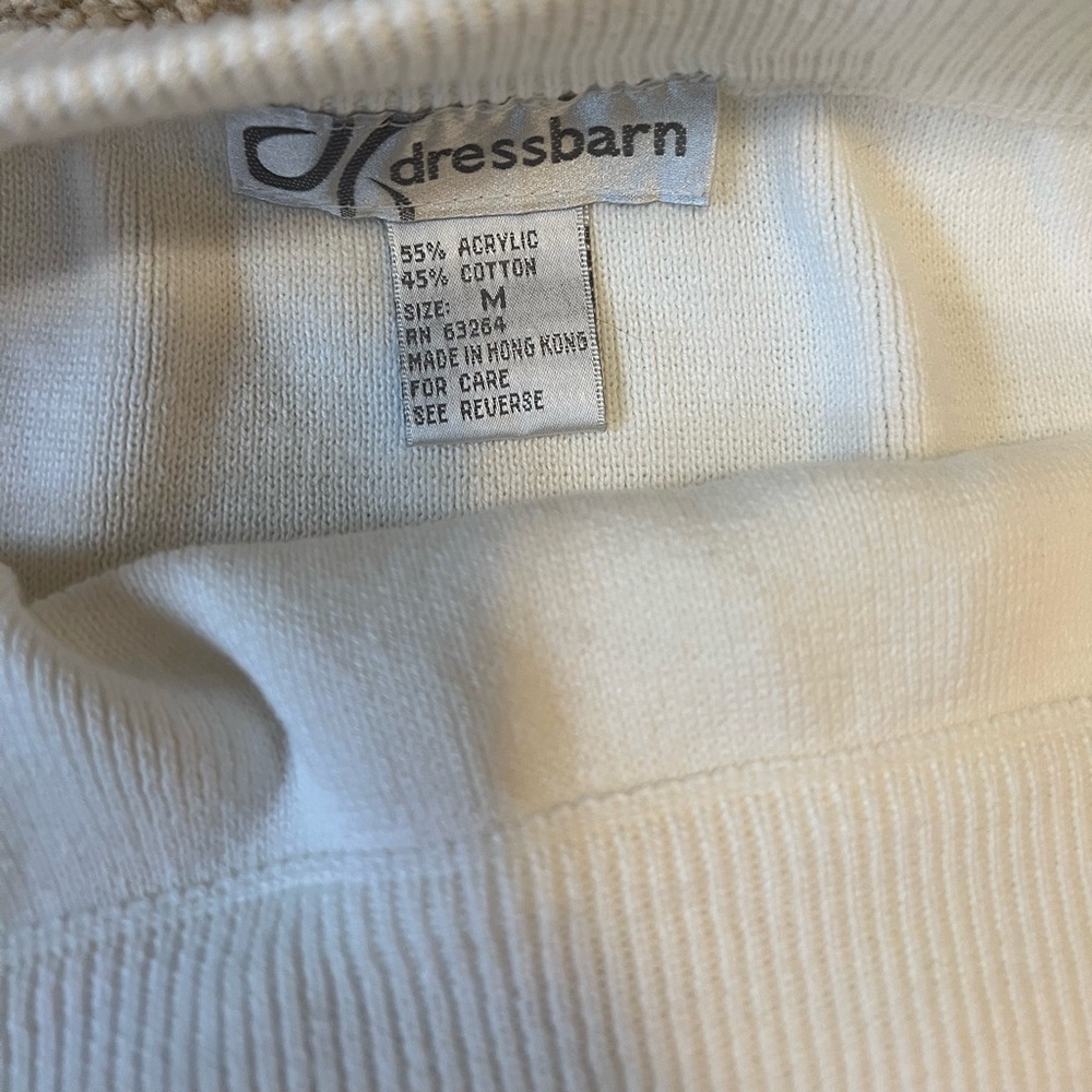 Dressbarn Sweater Skirt in Medium, Winter White